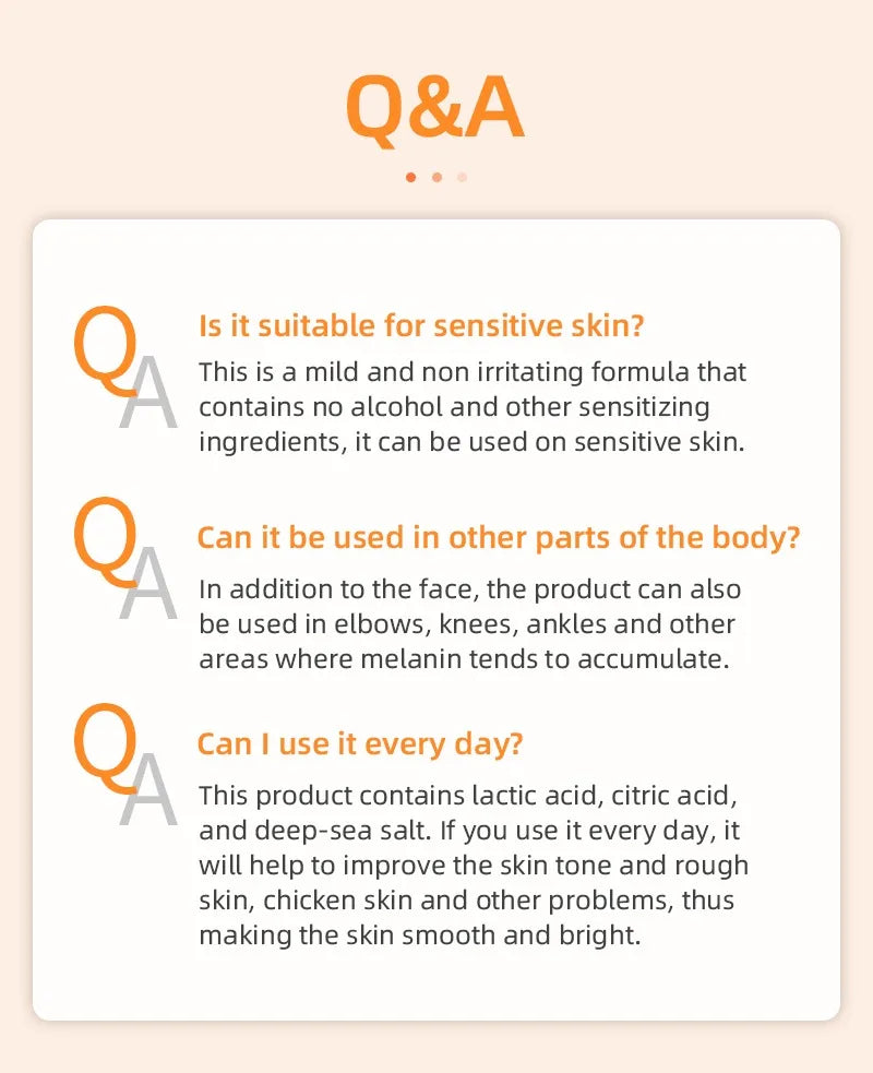Orange Exfoliating Gel Dead Spot Remover